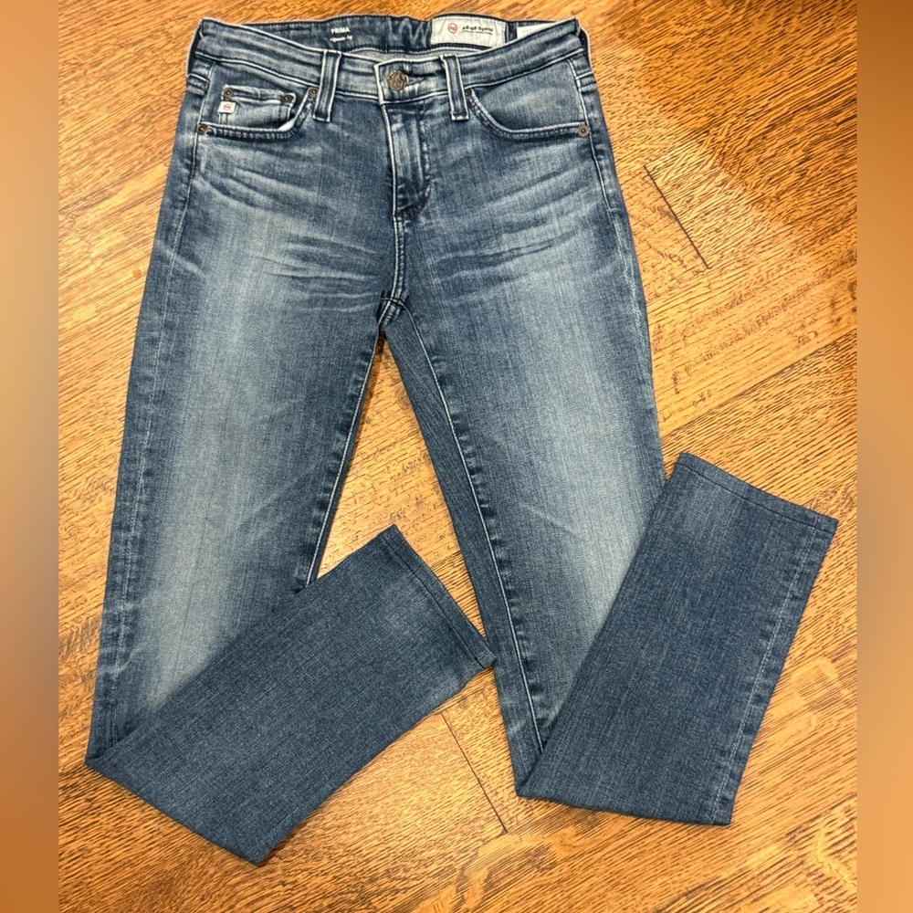AG Adriano Goldschmied Prima Cigarette Jeans 24R | Mid Rise Slim Straight Denim